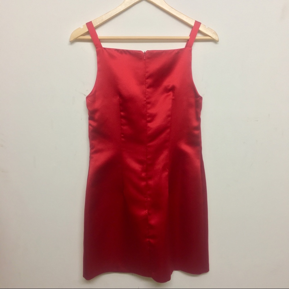 Vtg 90s Rampage Red Party Dress 7 Medium Prom